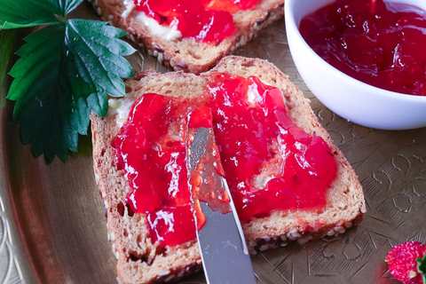 Erdbeermarmelade Brot