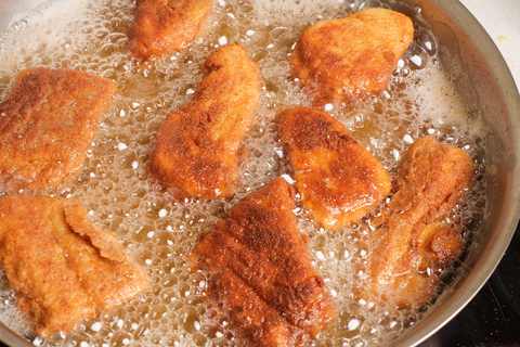 Fischstäbchen braten