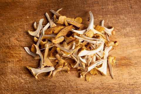 Geputzte Pfifferlinge für Bratkartoffeln