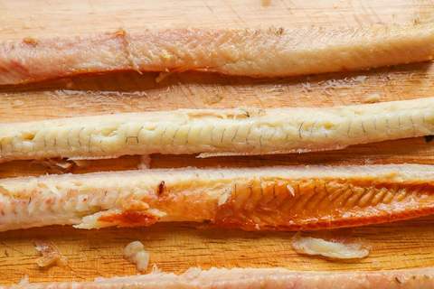 Aalfilets Nahaufnahme