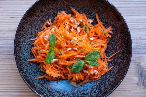 Karottensalat Nahaufnahme