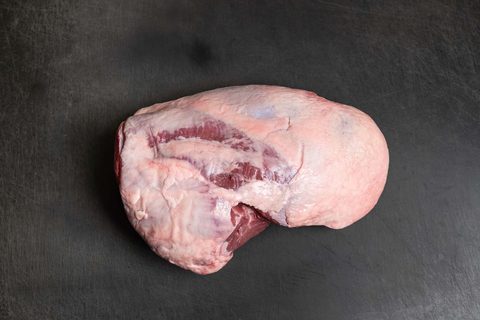 Lammkeule im Ganzen von oben