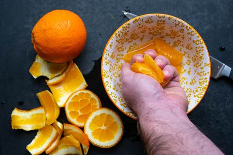 Orange auspressen