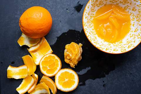 Orangen filetiert