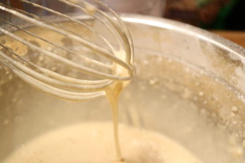 Fließtest Eierkuchenteig