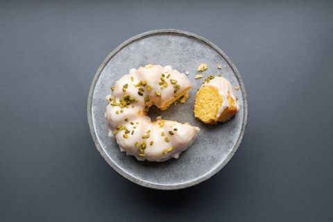 Zitronenkuchen aufgeschnitten